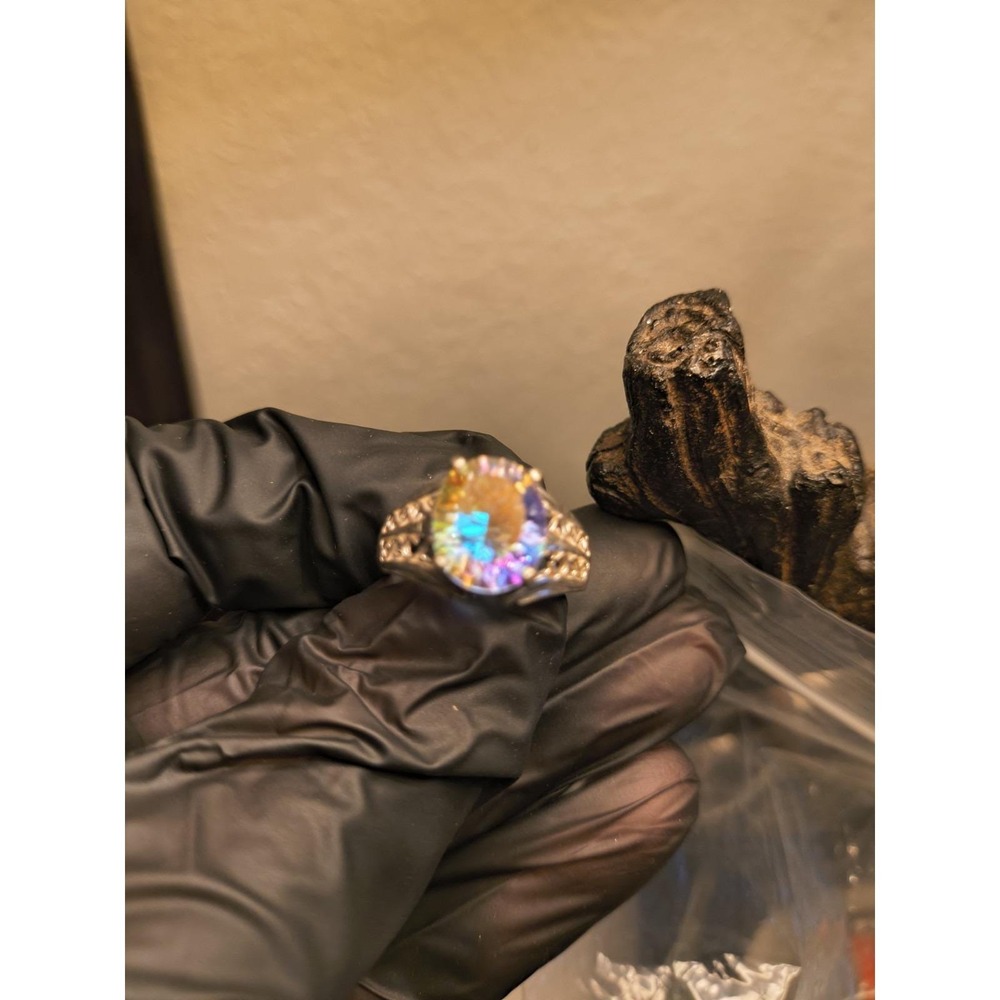 Sterling Silver Mystic Topaz Ring